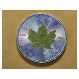 COLORIZED! 2015 Canadian Silver Five Dollars