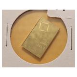 GOLD! Valcambi 1/10th Ozt .999 Fine Gold Bar