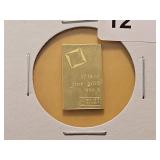 GOLD! Valcambi 1/10th Ozt .999 Fine Gold Bar