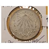 1923 Mexico Silver Peso