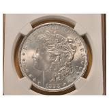 NGC 1898 Morgan Silver Dollar in MS64