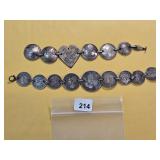 Two Australian Silver Coin Bracelets