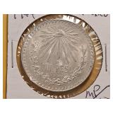 BU 1944 Mexico Silver Peso