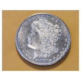 AU 1878-S Morgan Silver Dollar