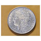 AU 1896 Morgan Silver Dollar