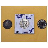 Three Silver Quarters