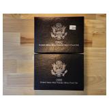 Two US Mint Premier Silver Proof Sets