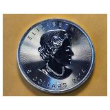 GEM! BU 2014 Canada Silver Five Dollar