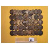 Fifty Circulated Indian Head Cents