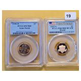 SUPERB GEM! Two PCGS Graded Lincoln Cents