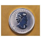 GEM! BU 2014 Canada Silver Five Dollar