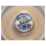GEM! PCGS 1943-D Mercury Dime in MS66 FB