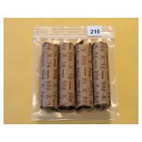 Four Rolls Canadian Cents