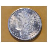 AU 1881-S Morgan Silver Dollar