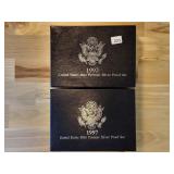 Two US Mint Premier Silver Proof Sets