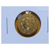 GOLD! Brilliant AU 1911 Indian Head $2.5 Gold