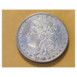 AU 1896 Morgan Silver Dollar