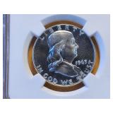 SUPERB GEM! NGC 1963 Franklin Half Dollar in PF67