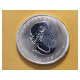 GEM! BU 2014 Canada Silver Five Dollar