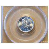 GEM! PCGS 1943-S Mercury Dime in MS66 FB