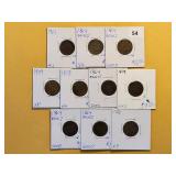 Ten Indian Head Cents