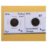 Two Better Date Indian Head Cents