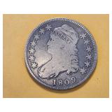 1809 Capped Bust Silver Half Dollar