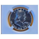 SUPERB GEM! NGC 1962 Franklin Half Dollar in PF67