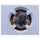 NGC 1960 Roosevelt Silver Dime in MS64