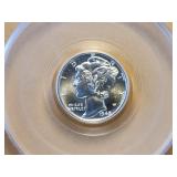 GEM! PCGS 1942-D Mercury Dime in MS66 FB