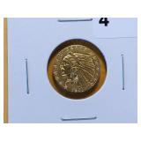 GOLD! Brilliant AU 1911 Indian Head $2.5 Gold