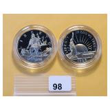 Two Gem Proof Commemorative Half Dollars