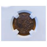 NGC Genuine VOC N.E. Indies Duit