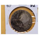 1827 Capped Bust Silver Half Dollar