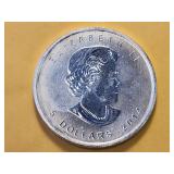GEM! BU 2014 Canada Silver Five Dollar