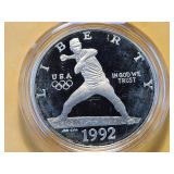 GEM! Proof 1992-S Commemorative Silver Dollar