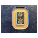 One Gram .999 Fine Gold Bar