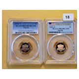 Two PCGS Graded Shield Cents in PR69RD DCAM