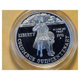 GEM! Proof 1992-P Commemorative Silver Dollar