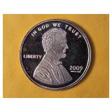 1-Troy Ounce .999 Fine Silver Proof Art Round