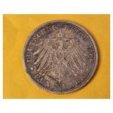German States Prussia Silver 5 Mark