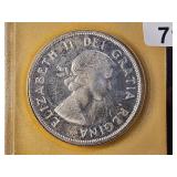 PCI 1960 Canadian Silver Dollar in MS62PL