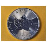 GEM BU 2014 Canadian Silver Five Dollars