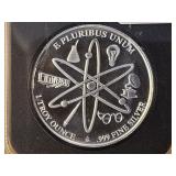 1-Troy Ounce .999 Fine Silver Proof Art Round