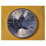 GEM BU 2014 Canadian Silver Five Dollars