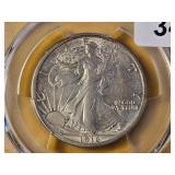 Semi-Key! PCGS 1916-D Walker Silver 50c in AU