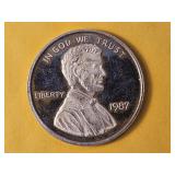 1-Troy Ounce .999 Fine Silver Proof Art Round