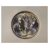 SUPERB! NGC 1945-D Merc. Silver 10c in MS67FB