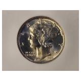 SUPERB! NGC 1944-D Merc. Silver 10c in MS67FB