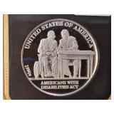 1-Troy Ounce .999 Fine Silver Proof Art Round